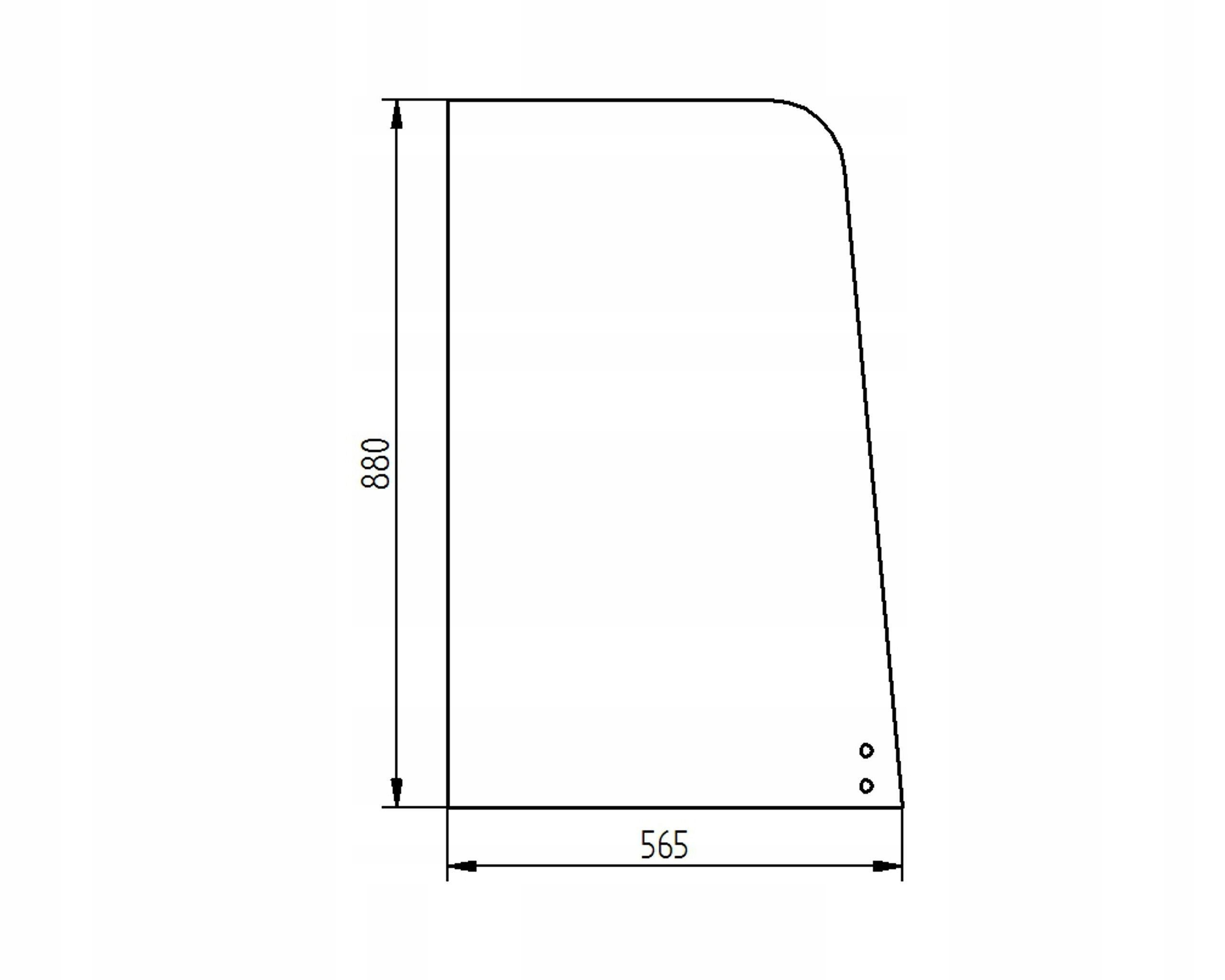sklo minibagr Yanmar Sv boční 172A59-68540