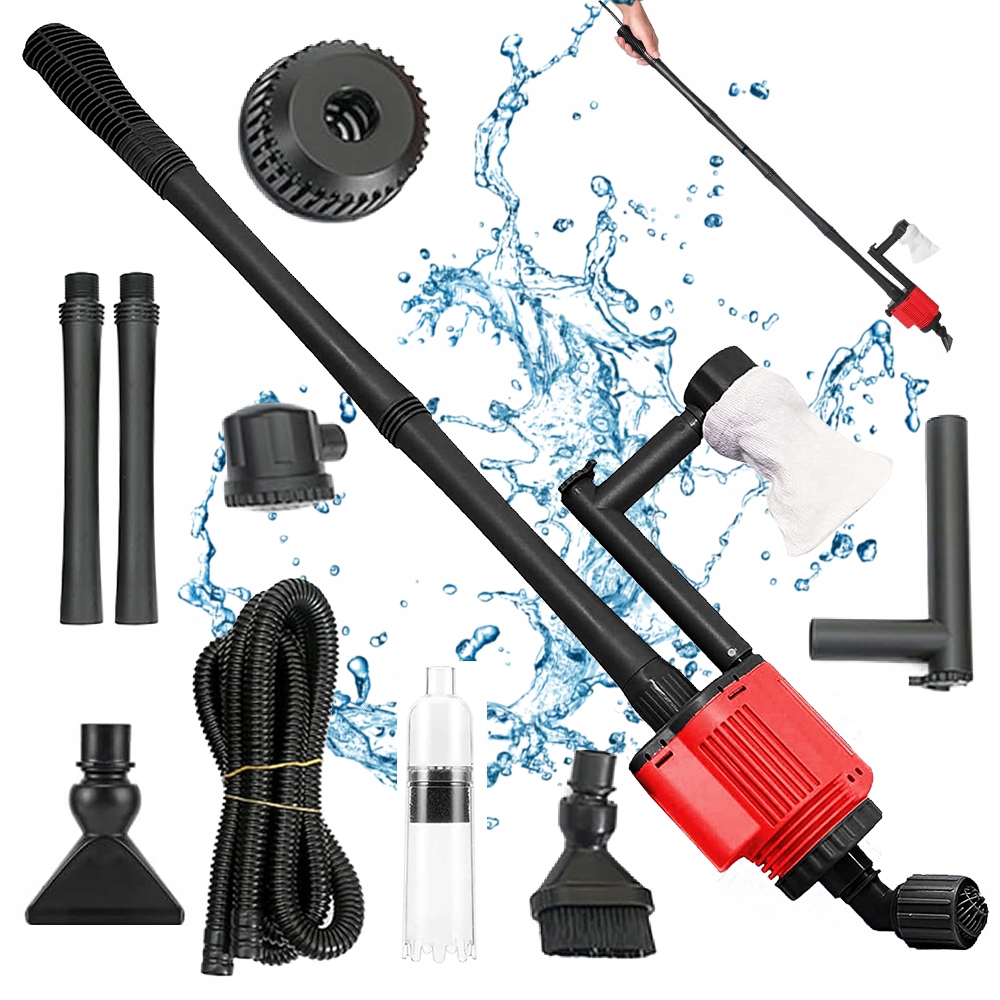 Levně Elektrický Vysavač Do Akvária 6W1 1800L/H Pro Výměnu Vody V Akváriu