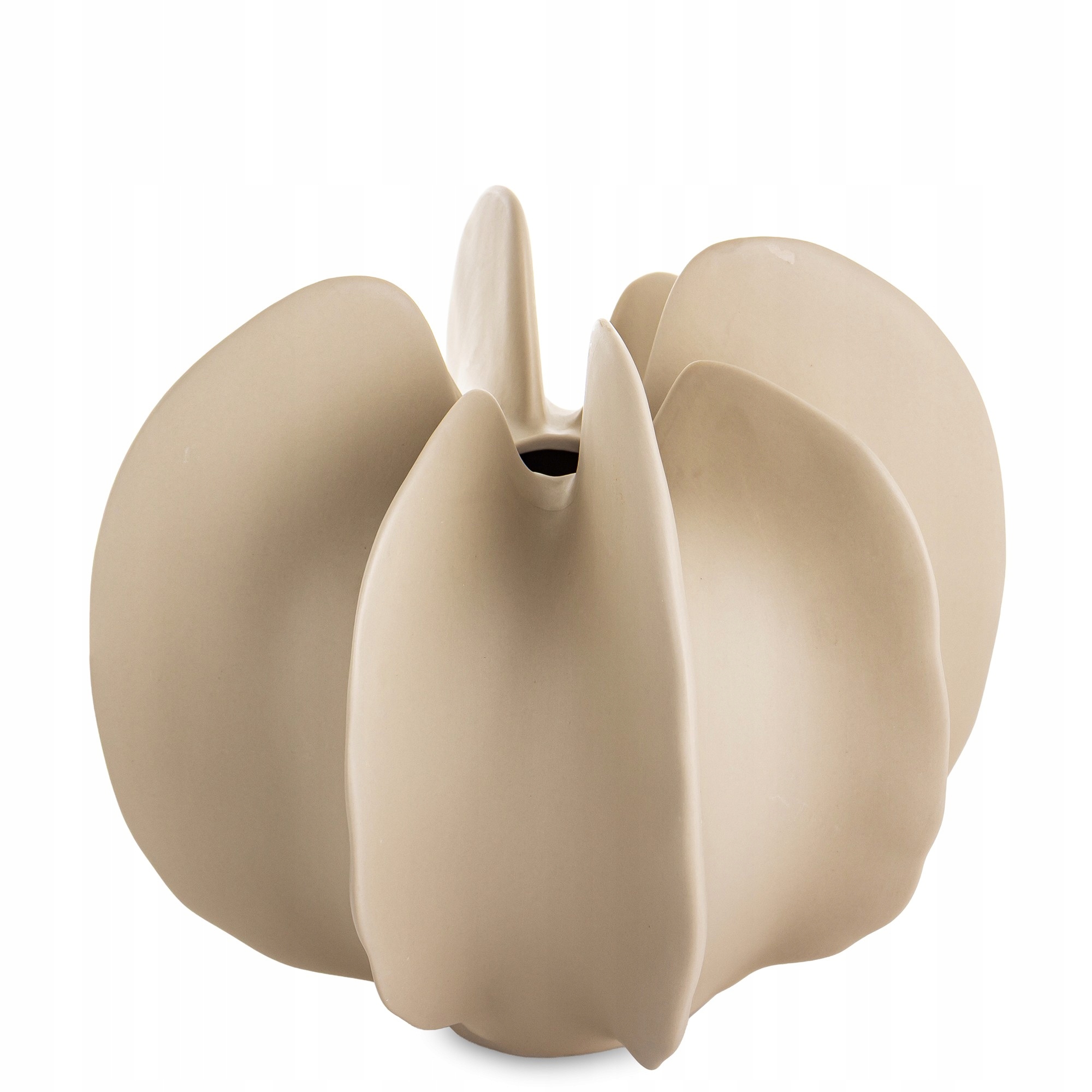 Elegantní váza Flakon Porcelánová Béžová 18 cm Moderní styl Dekorace