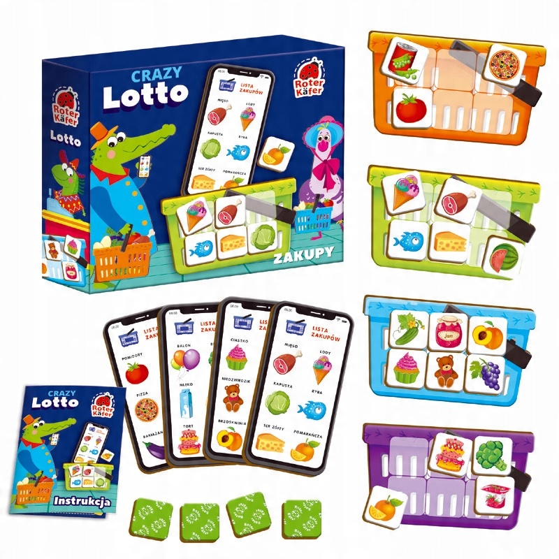 

Gra Edukacyjna Crazy Szalone Lotto Roter Kafer