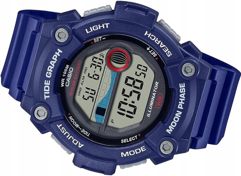 Hodinky Casio WS-1300H-2AVEF WR-100M Baterie 10 Let