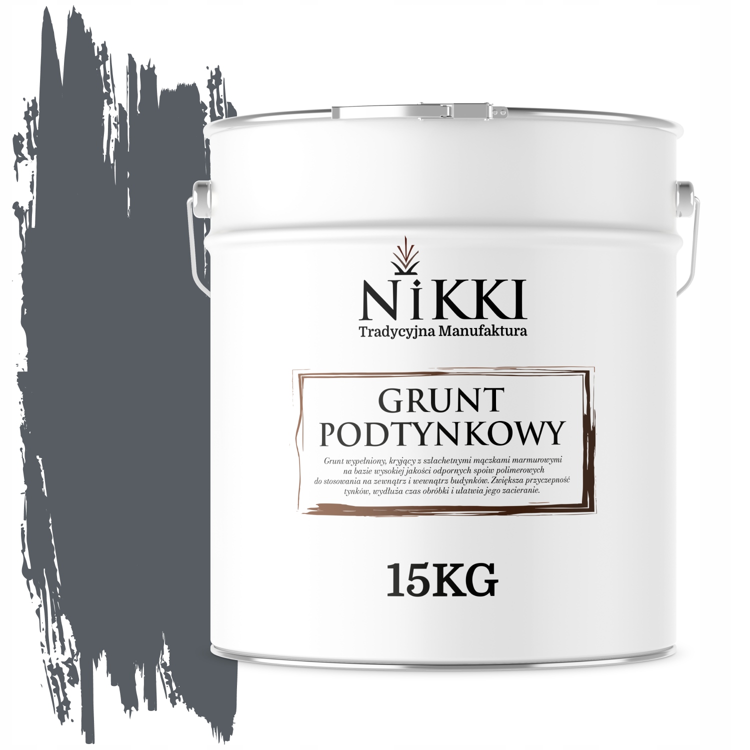 Základný Náter Podložka Pod Omietku Silikónová Farba Šedá Grafitová F256 15KG