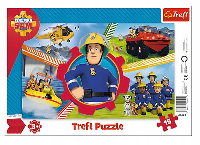 

Puzzle ramkowe 15 el. Dzień Strażaka Sama Trefl