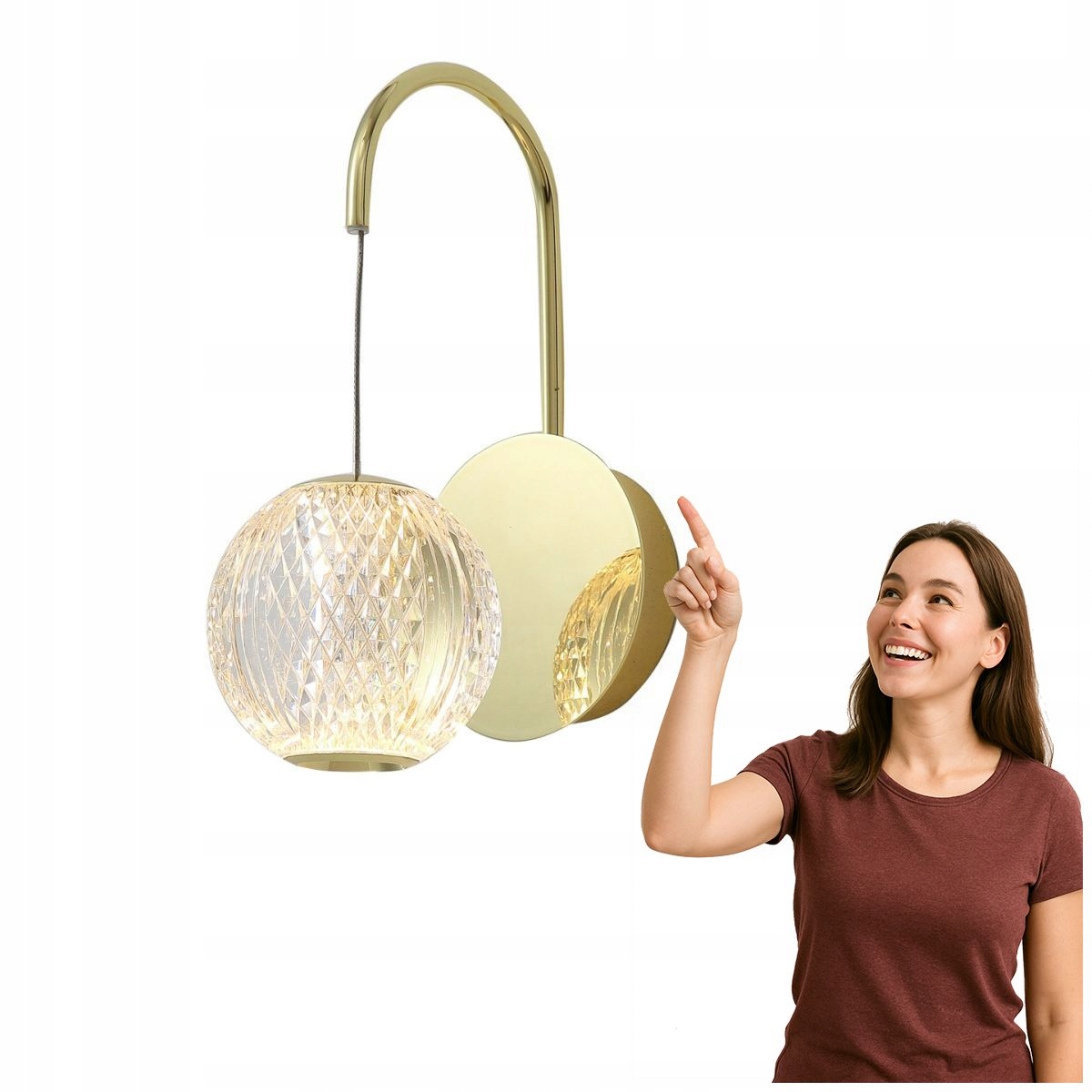 Led nástenné svietidlo 4,2W Rosario WL-12220121-1A-GD Italux