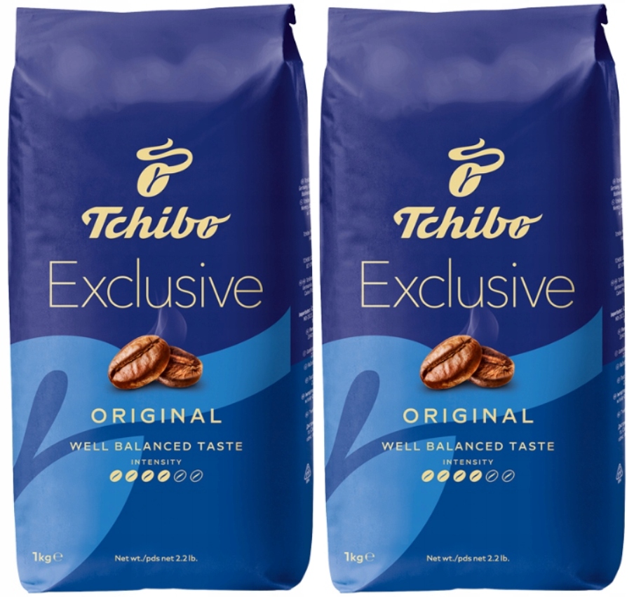 Levně Tchibo Exclusive Original Zrnková káva 2x1 kg