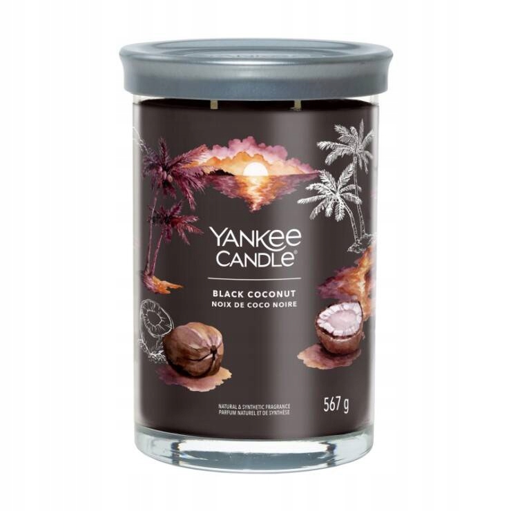 Yankee Candle Signature Large Tumbler Floral Black Coconut Svíčka 567g
