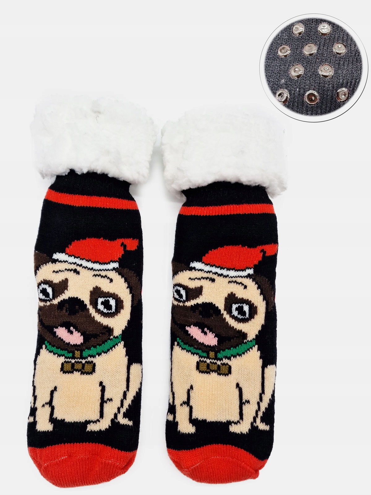 

Grube Skarpetki Świąteczne Dziecięce czarny 31-34