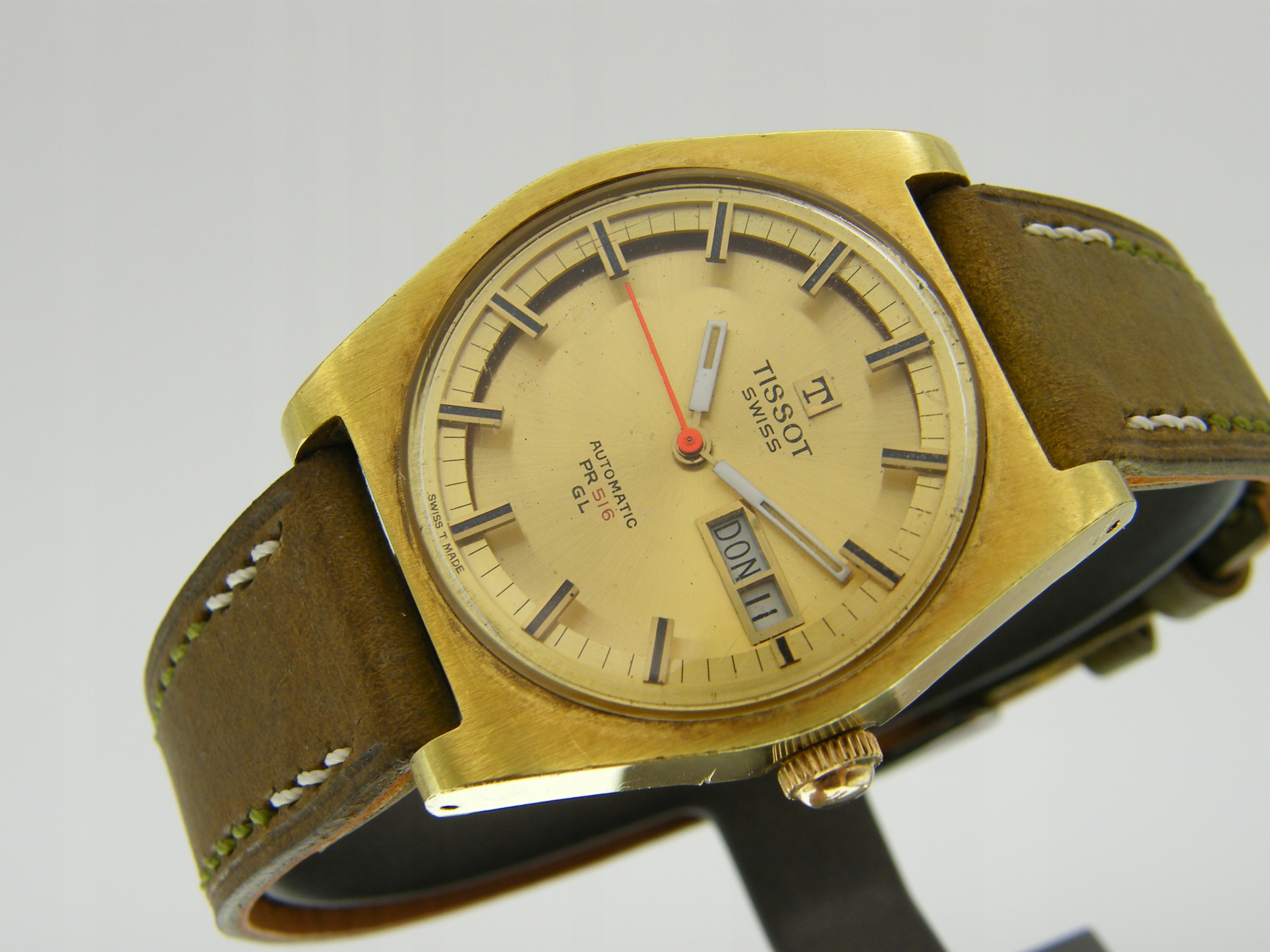TISSOT PR 516 GL 自動巻き腕時計　可動品 ティソ シースター PR516 GL ステンレス 自動巻き 1960年代製
