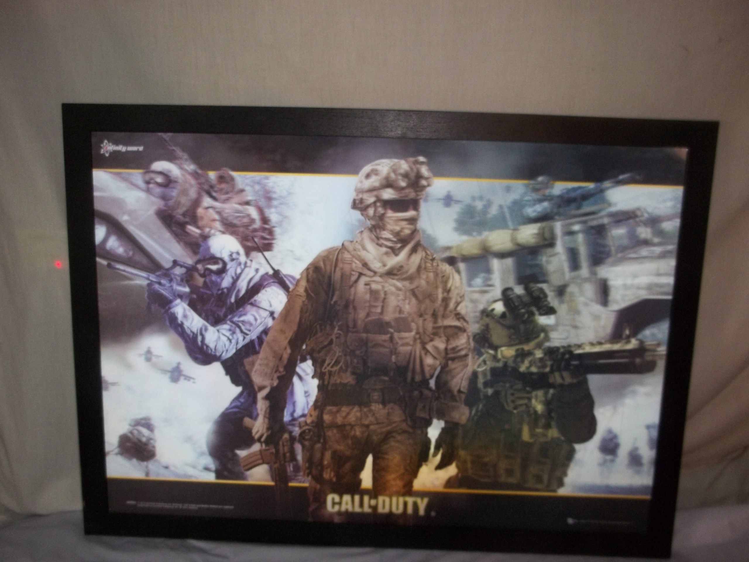 OZDOBA OBRAZ 3 D CALL-DUTY ŻOŁNIERZ (955)