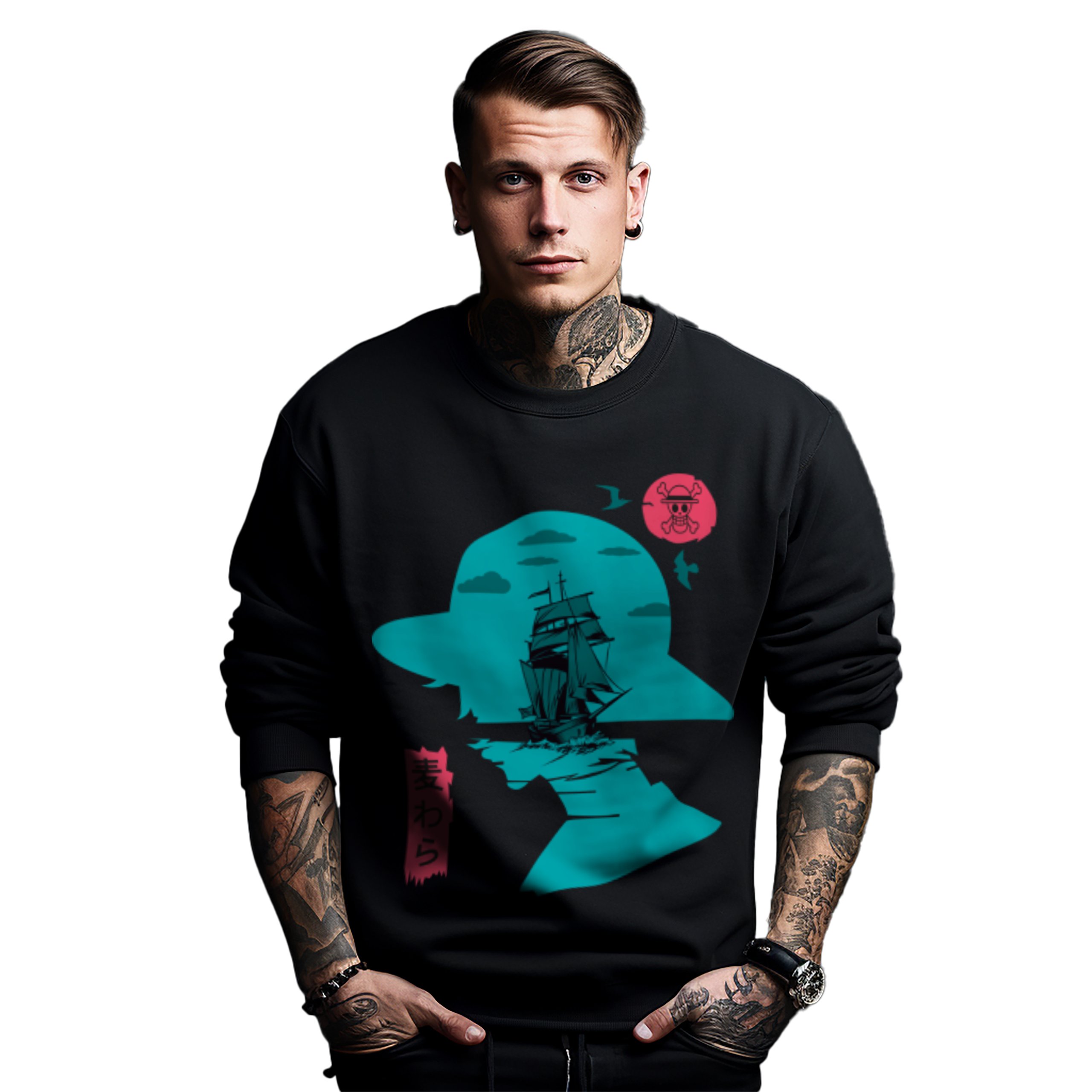 Mikina s potiskem Anime One Piece