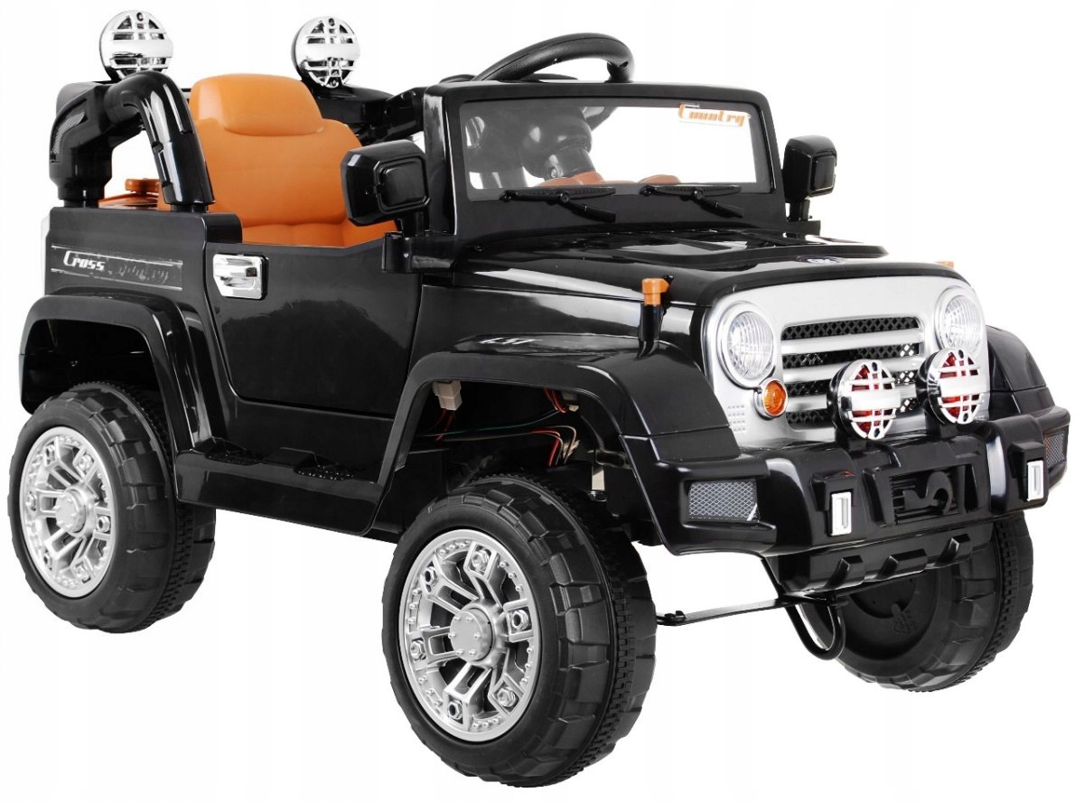 Auto na akumulator Jeep pojazd dla dzieci Pilot Kolor Czarny