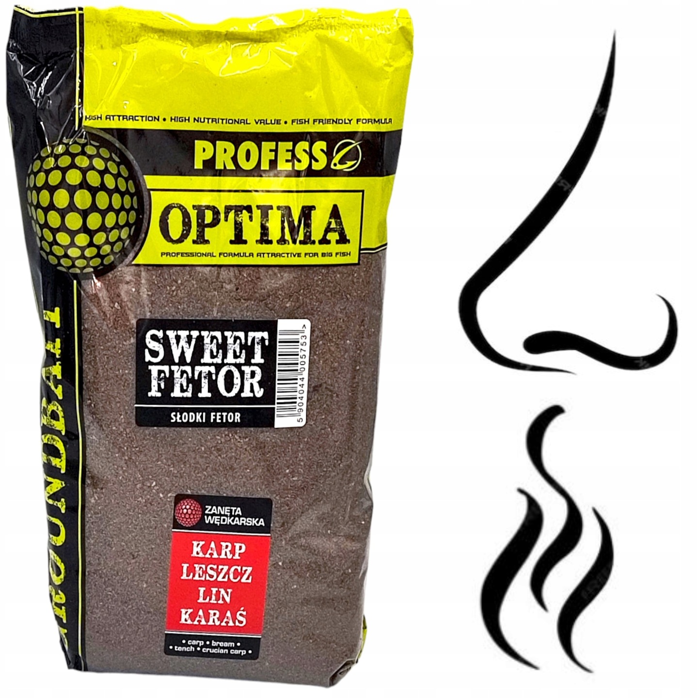 Zanęta Wędkarska Profess Optima Sweet Fetor Słodki Fetor 1kg uniweralna
