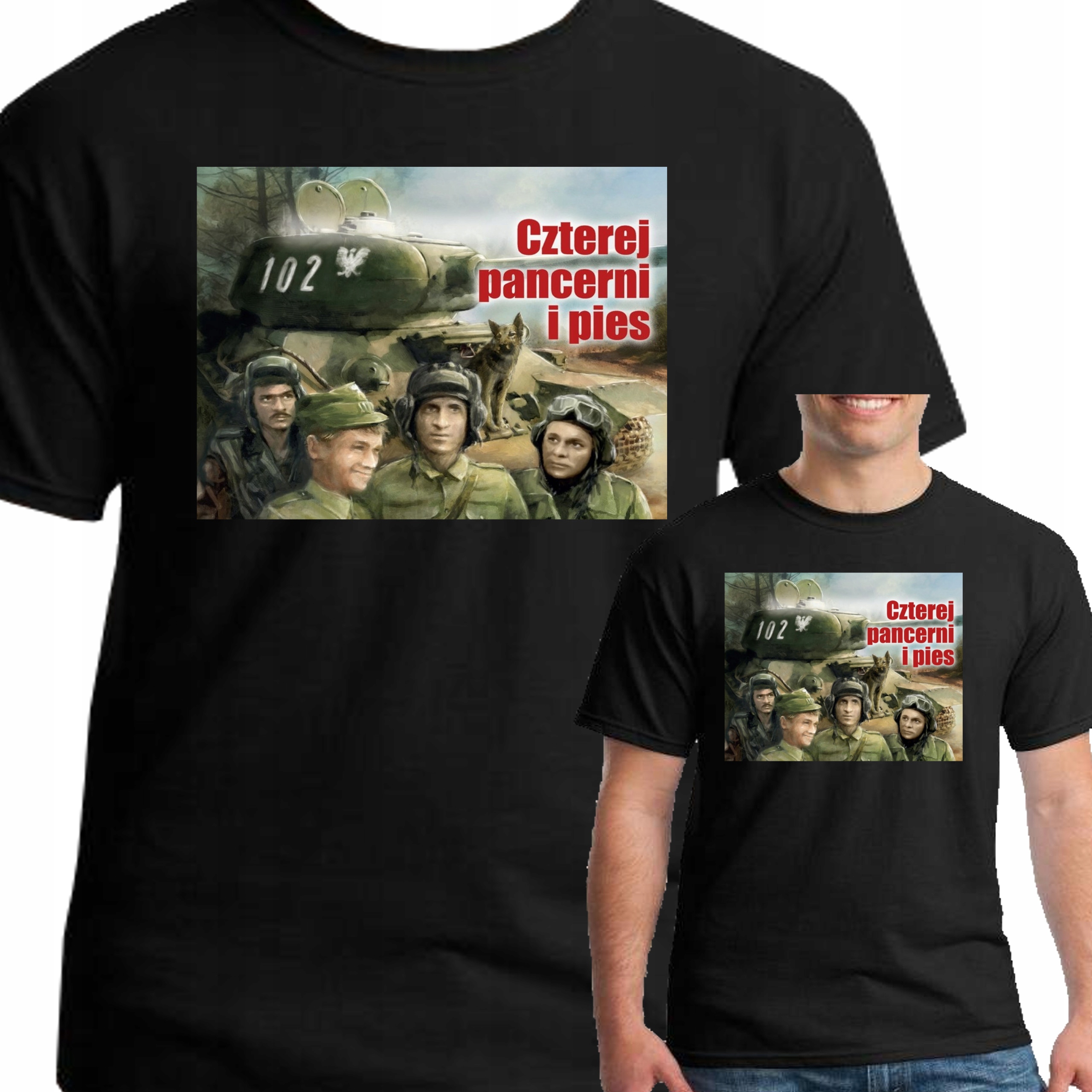 

Koszulka Czterej Pancerni I Pies XL 3089 Czarna