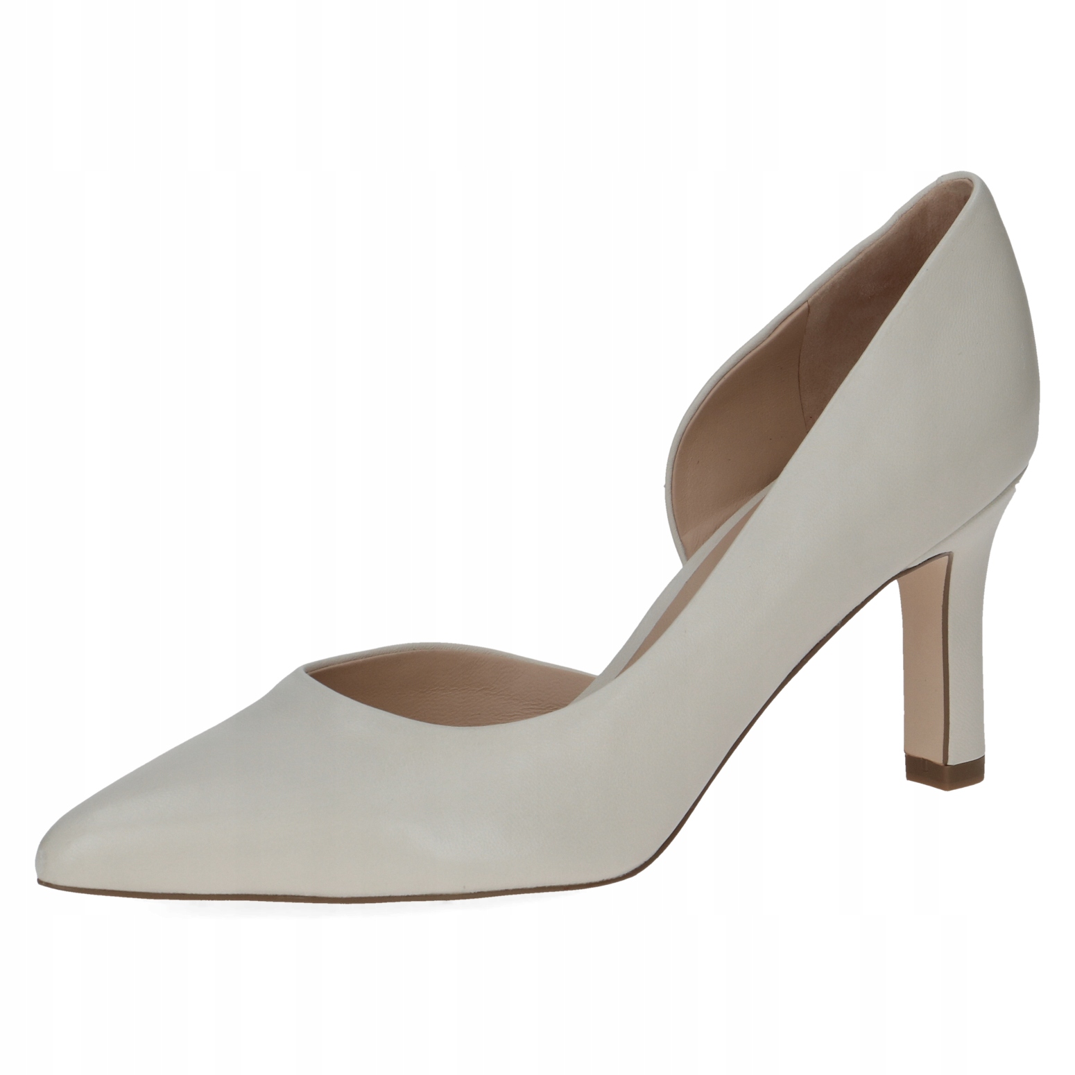 Peter Kaiser lodičky Modena na podpatku krémové [72441-44-170] vel.41