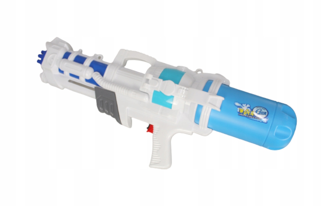 Pistolet na wodę BIAŁO-NIEBIESKI 65 cm