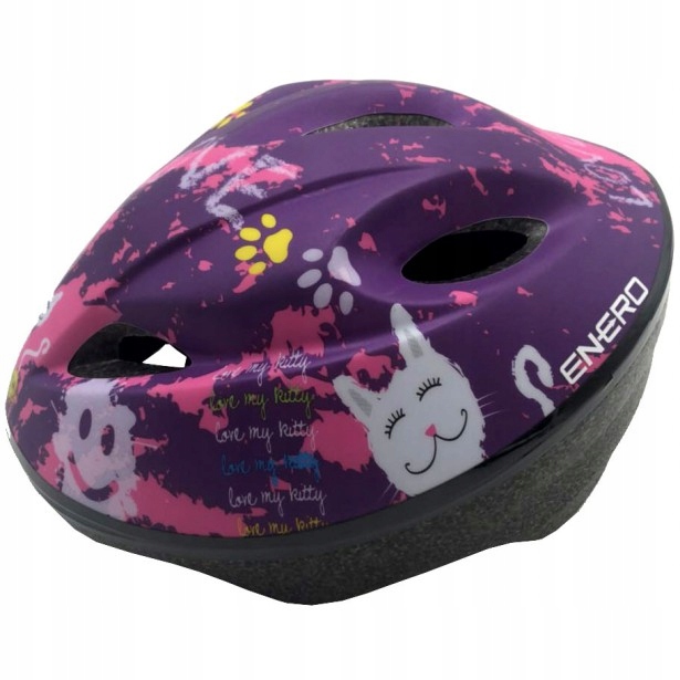 Kask Rowerowy Regulowany Rower Hulajnoga Kotek S