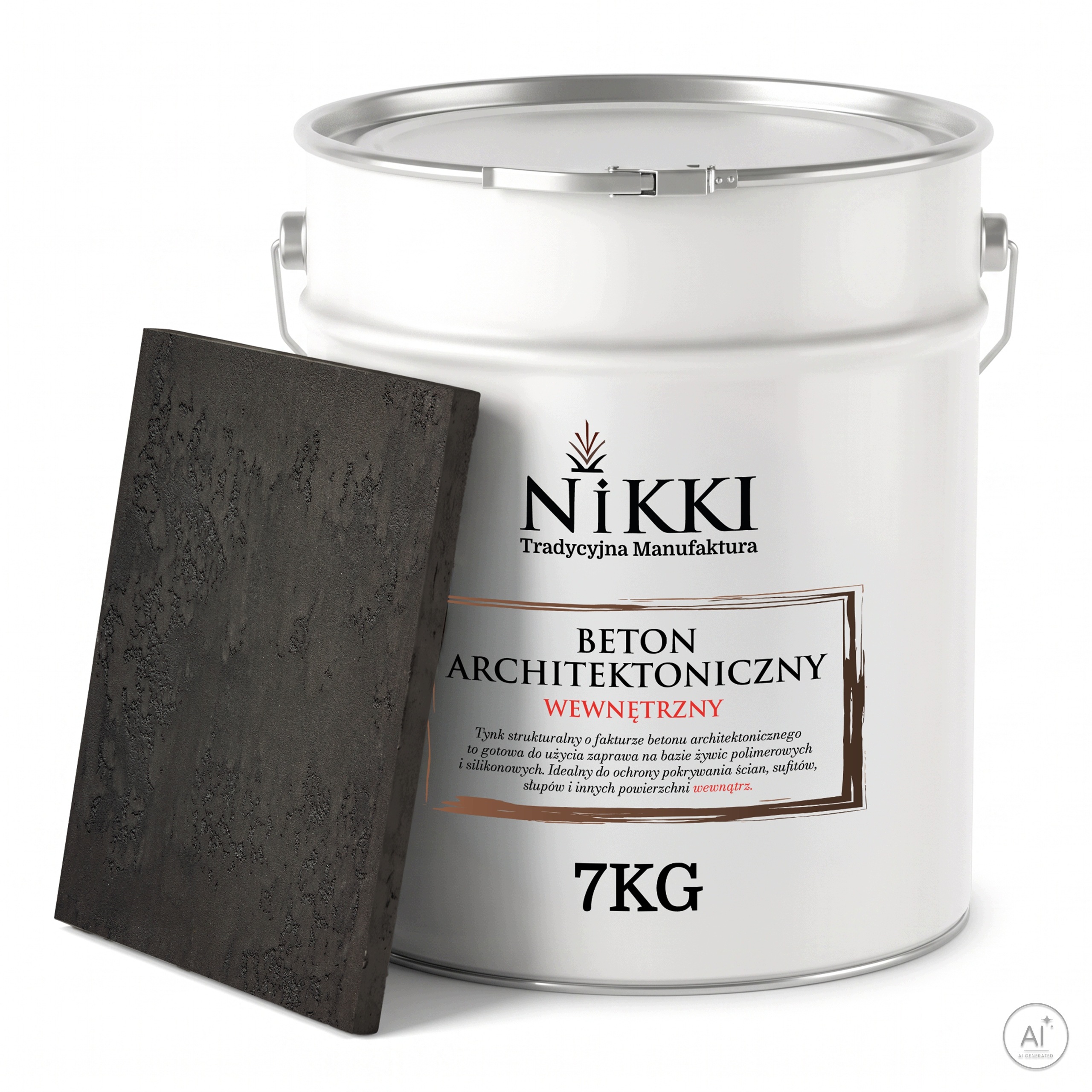 Dekorativní omítka s Betonu strukturou, vnitřní 7 kg, Antracit, F267, výkonná
