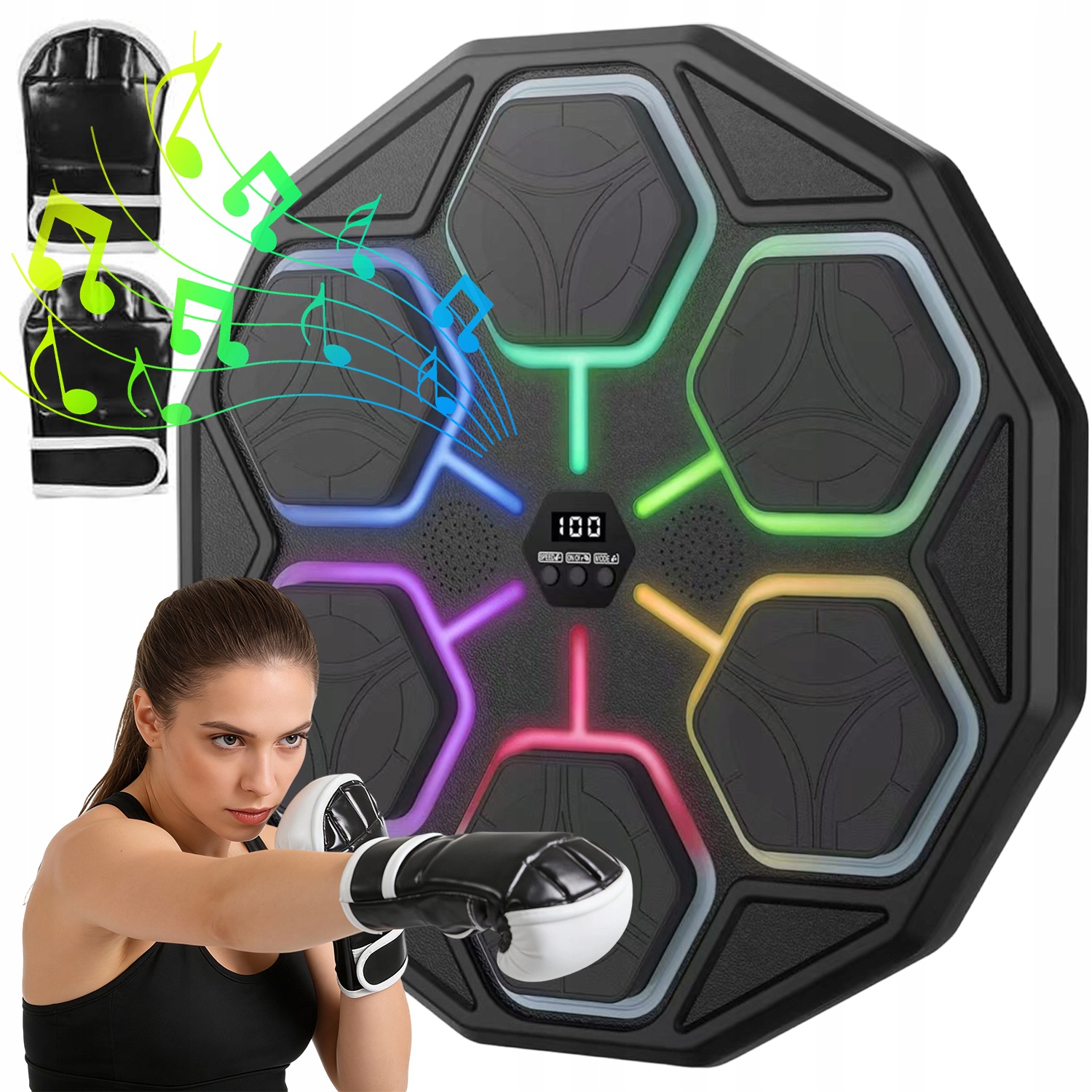 Tréninková Boxovací Tabule Pro Děti S Bluetooth Hudebními Rukavicemi