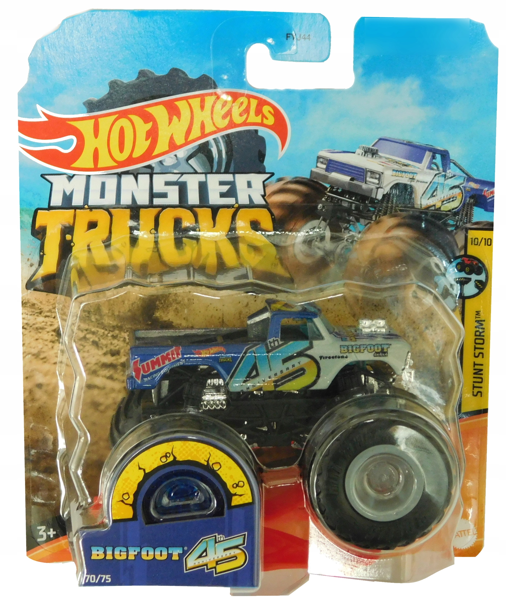 HOT WHEELS MONSTER TRUCKS BIGFOOT 45 + WRAK GJD98