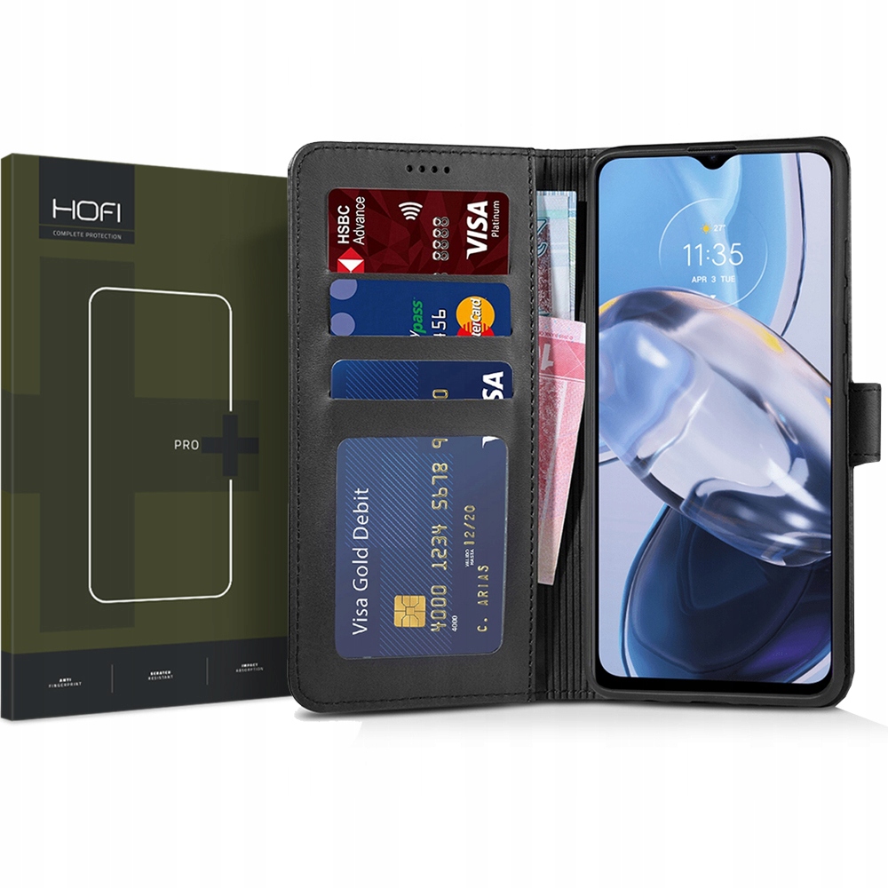 

Etui Case Cover Portfel Do Moto E22 E22i Szkło