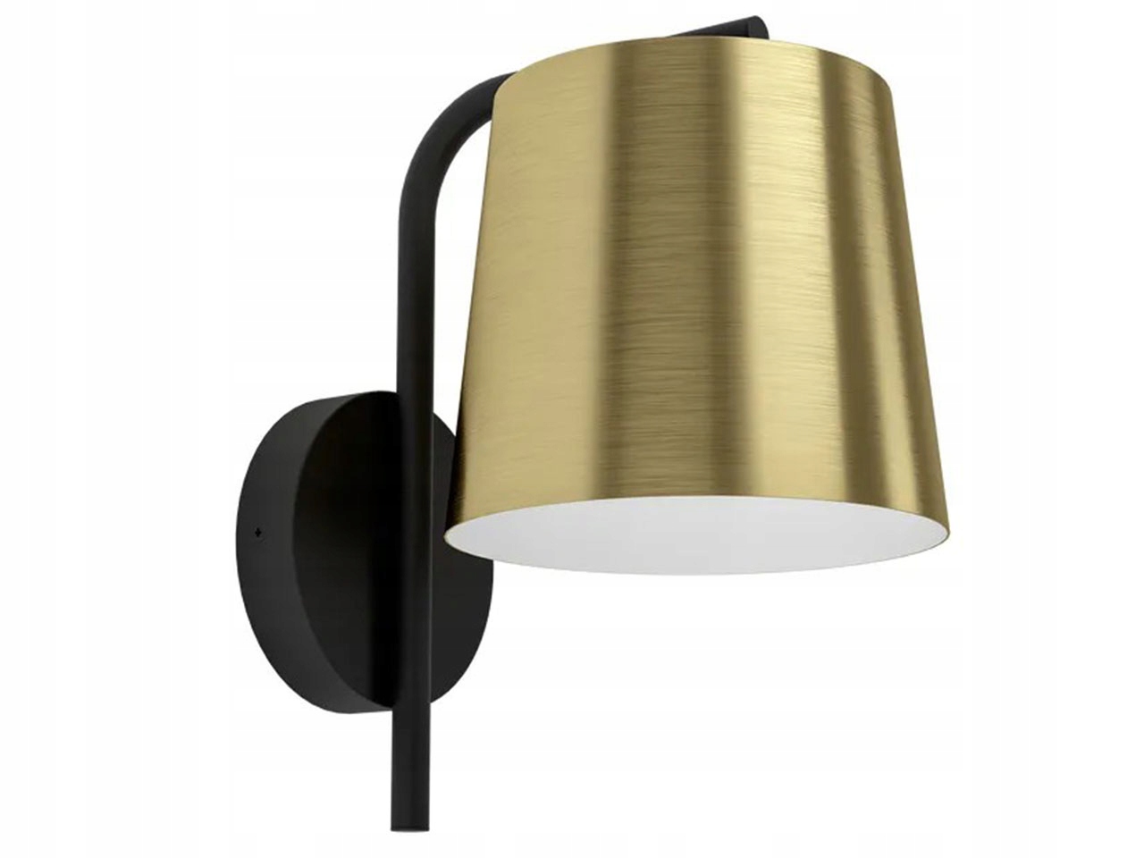 Nástěnné svítidlo Krela gold, E27, se zlatým vnějškem, 26 x 23 cm