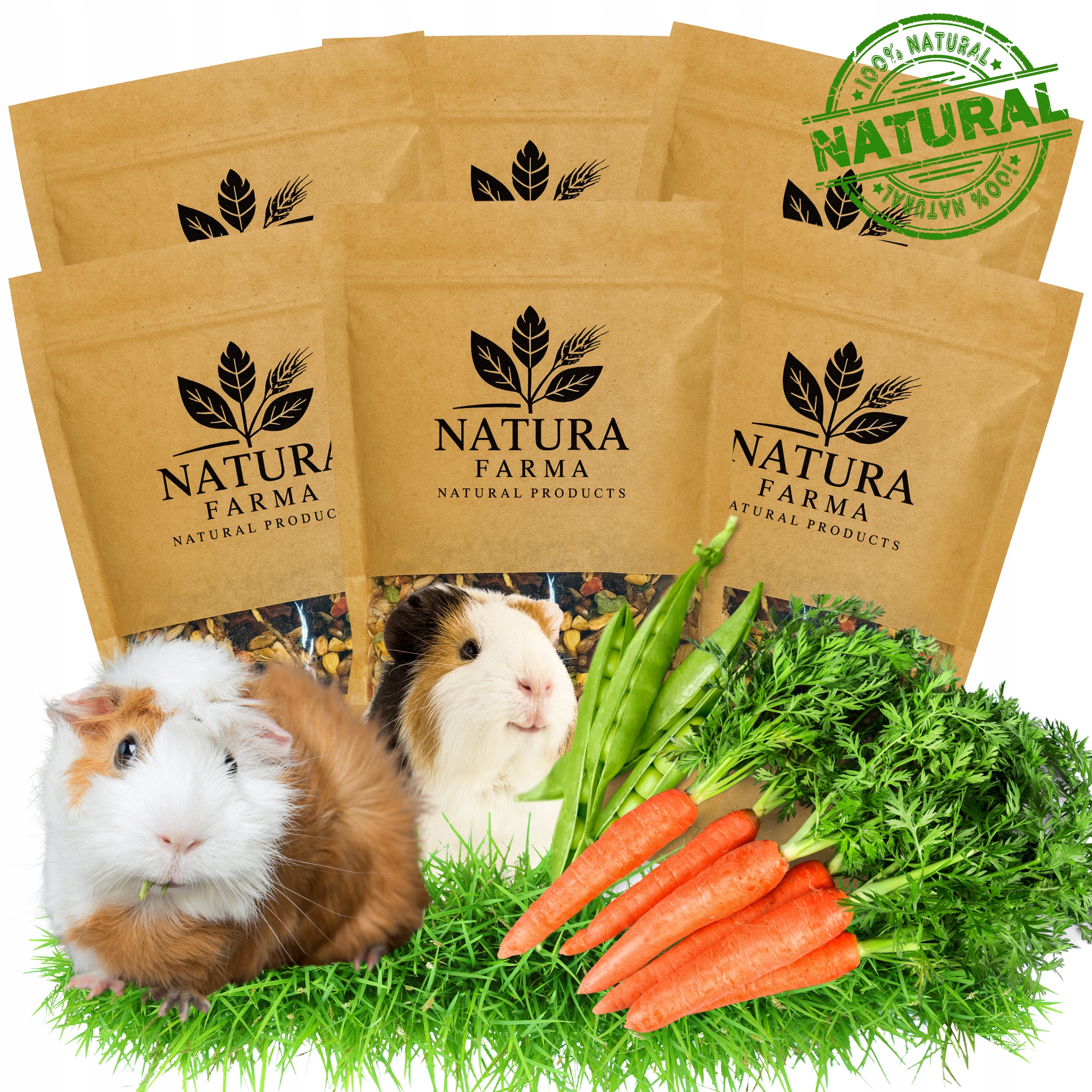 Levně Krmivo Pro Morče Přírodní Eco Premium 3 Kg Natura Farma