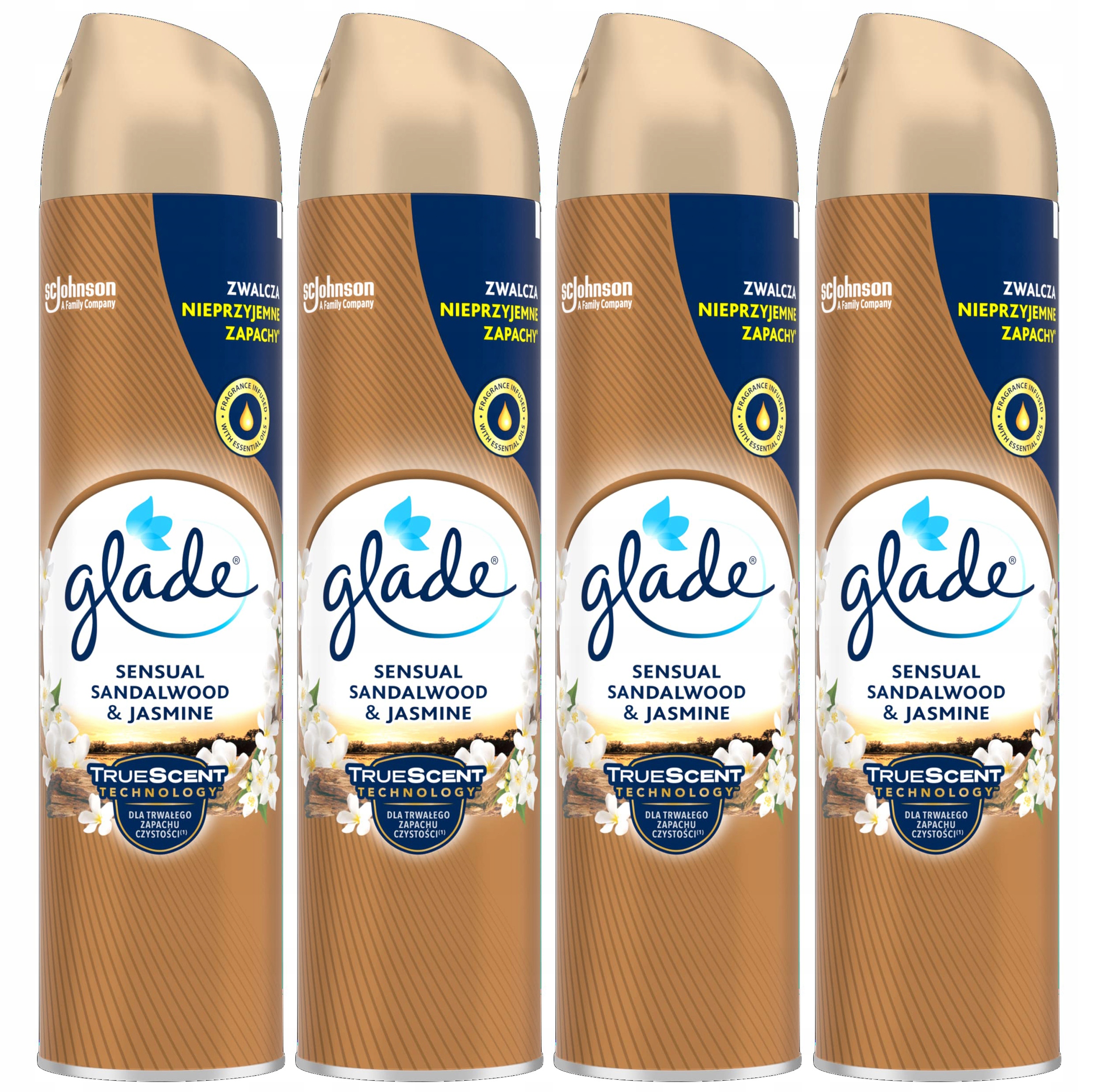 

Glade Drzewo Sandałowe i Jaśmin Odświeżacz 4x300ml