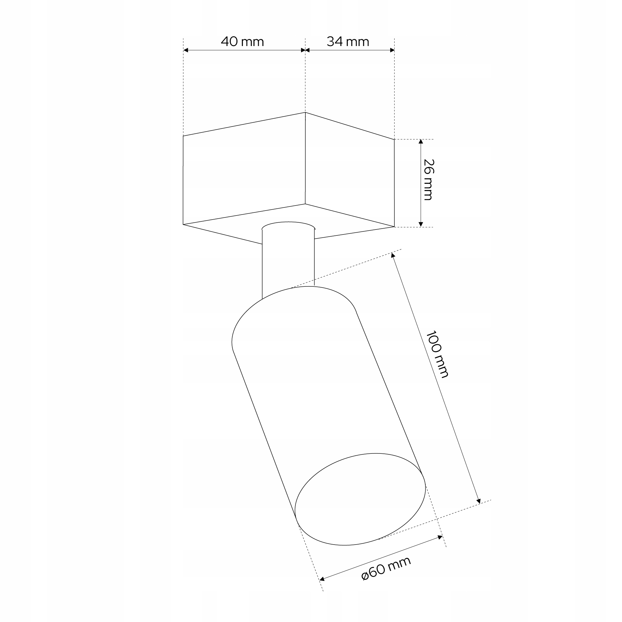 REFLEKTOR LAMPA DO SZYNOPRZEWODU 1-FZ GU10 WHITE / GOLD EDO Maksymalna moc pojedynczego źródła światła 35 W