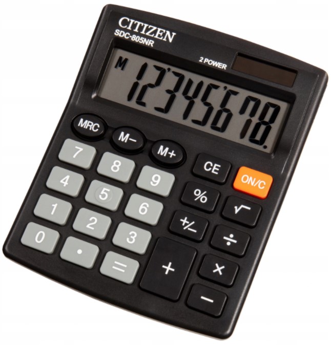 

Kalkulator Biurowy Citizen SDC-805NR 8 Cyfr