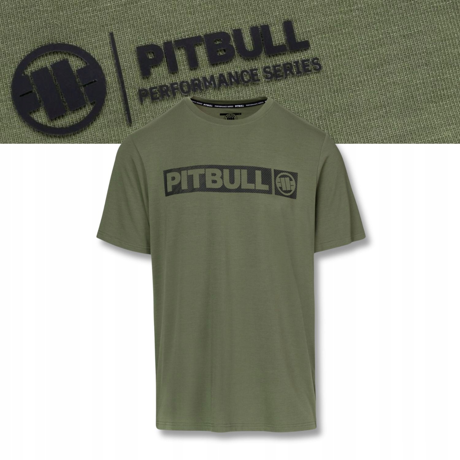 Męska Koszulka Casual Sport Pitbull techniczna sportowa oddychająca Hilltop