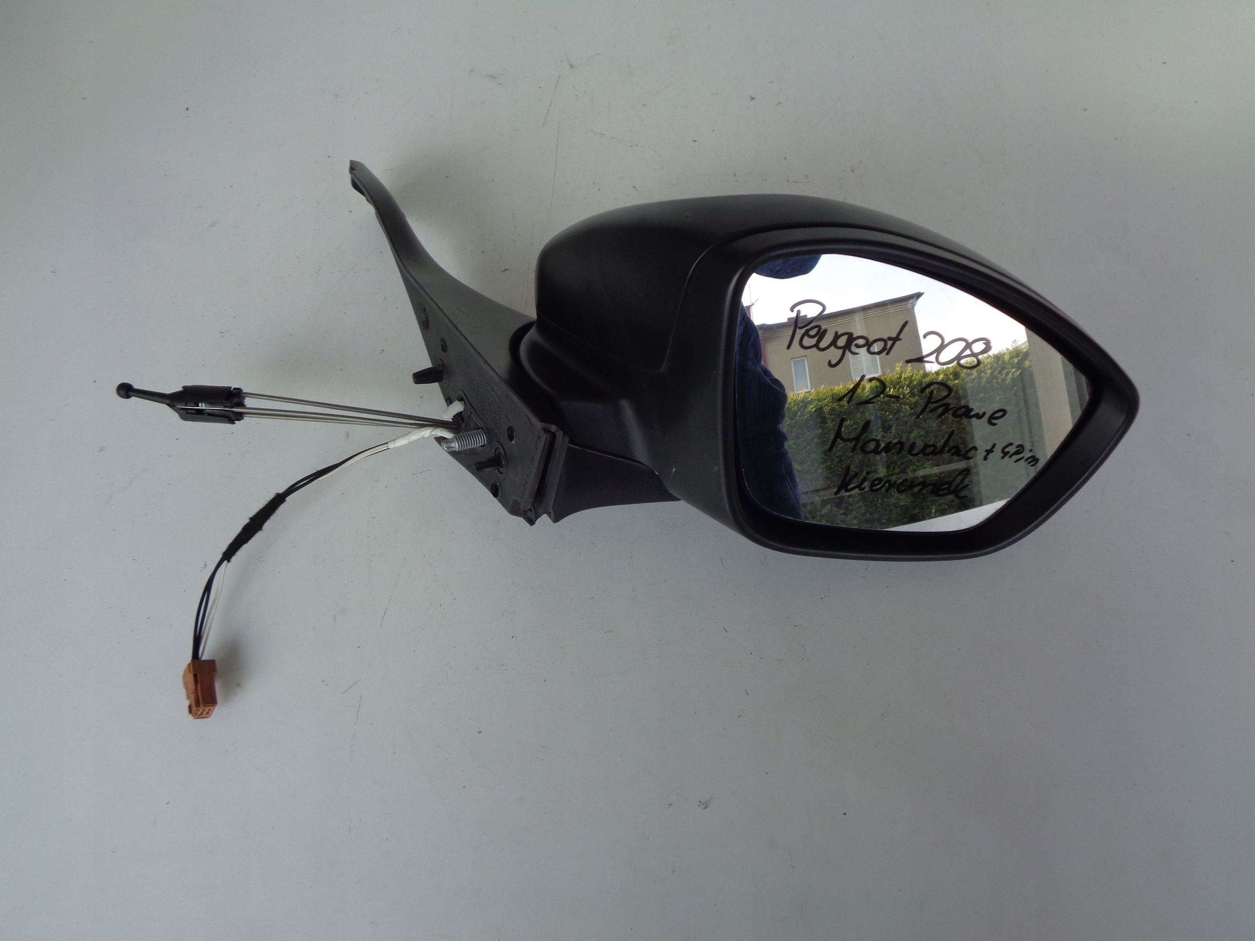 mirror right PEUGEOT 208 12- manually 4 PIN