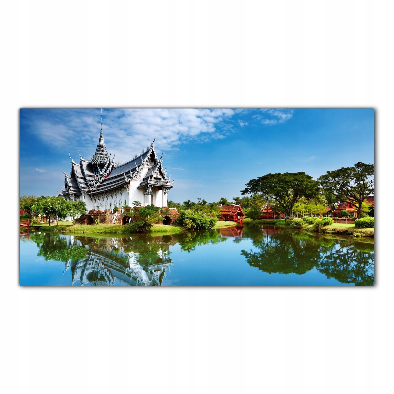 

Obraz na szkle Foto Pałac Jezioro Tajlandia 140x70