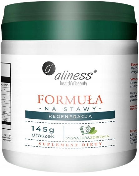 Aliness Formuła na stawy Msm pycnogenol 145g Regeneracja Wytrzymałość kości
