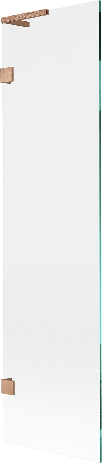 Mexen Lunar L Parawan Nawannowy 1-SKRZYDŁOWY 50X150 Transparent Miedź