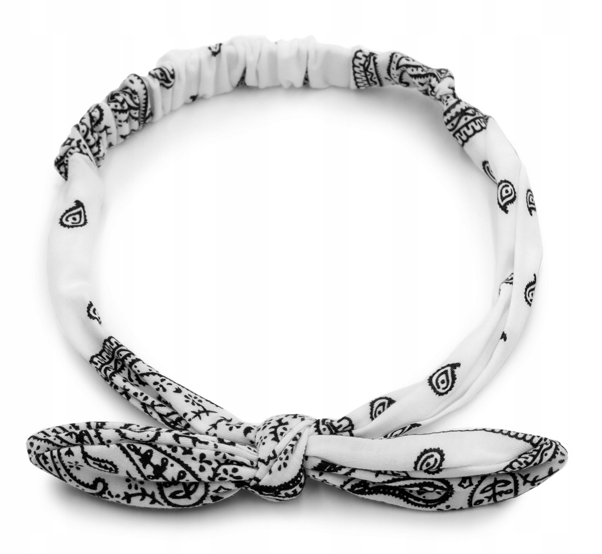

Opaska do włosów Pin-up kokarda bandana Paisley