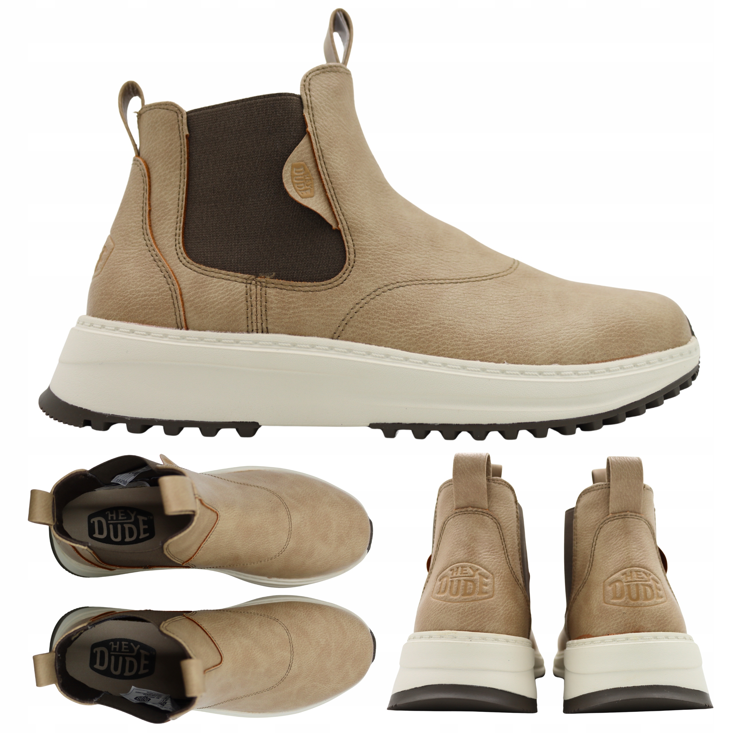 Pánské Boty Béžové Pohodlné Lehké Nazouvací Heydude 442932KR vel. 45