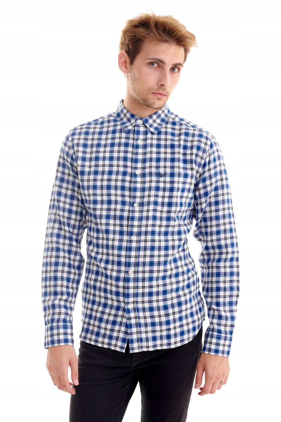 

Wrangler L/s 1PKT Shirt Blue W5760ML05 L