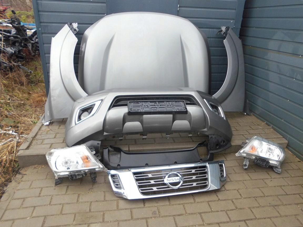 PRZÓD KOMPLETNY MASKA LAMPY BŁOTNIKI NISSAN NAVARA D23 NP300