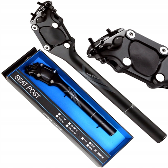 Držák sedla odpružená sedlovka XLC SP-S07 27.2 mm 350 mm 85-100 kg