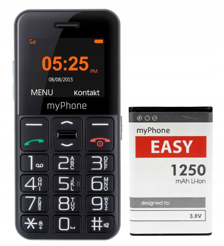 Telefon dla Seniora myPhone Halo Easy Sos Radio Bluetooth Czarny