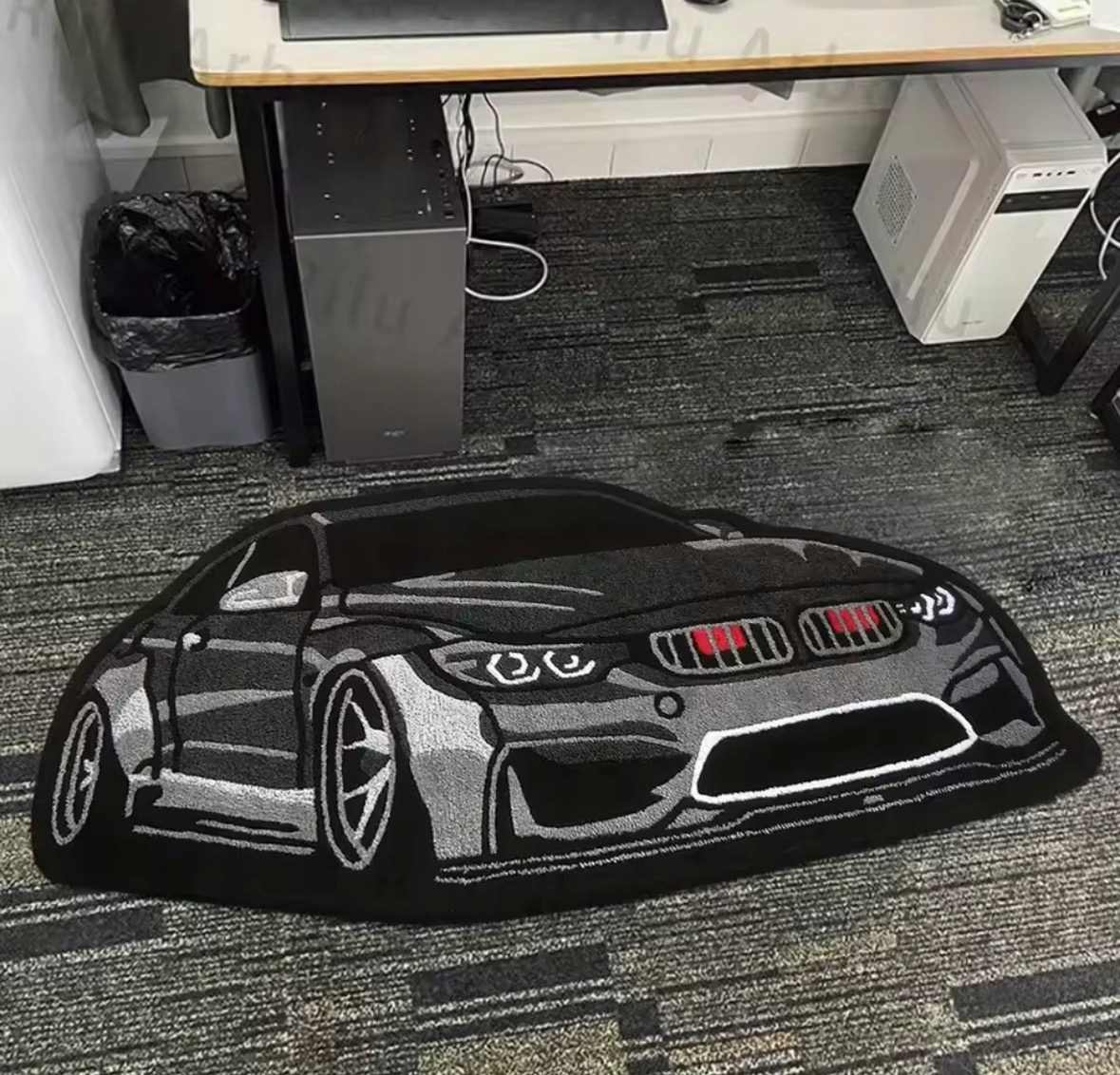 Koberec se sportovním autem Automobilový průmysl Kreativní Dárek Ozdoba