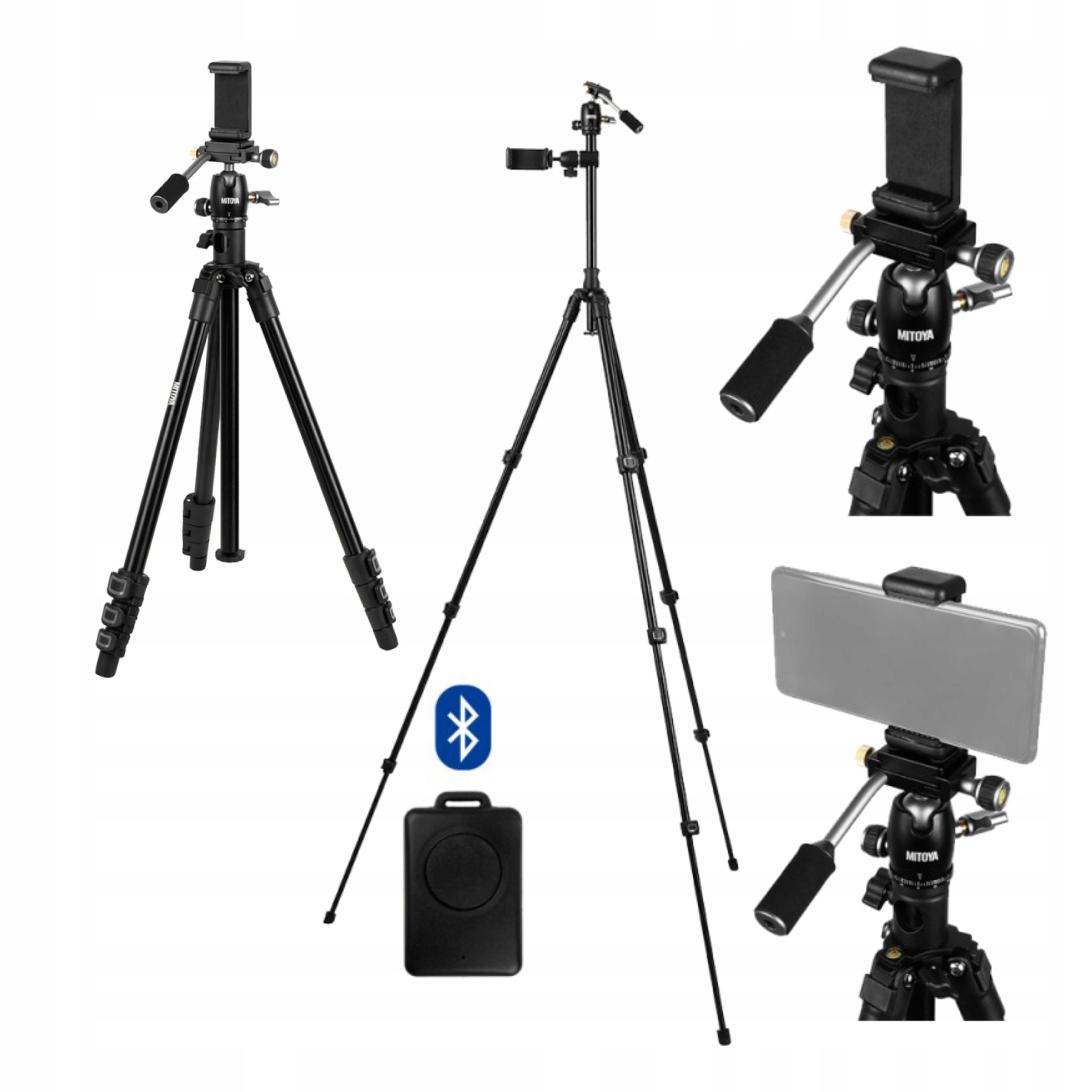 Statyw Do Aparatu Tripod 48-150CM Pilot Bluetooth Uchwyt Na Telefon Mitoya