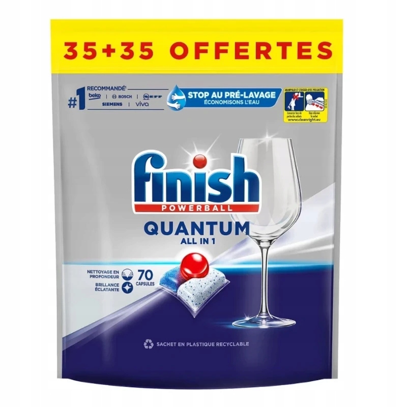 Levně Finish Quantum AllinOne tablety do myčky 70ks