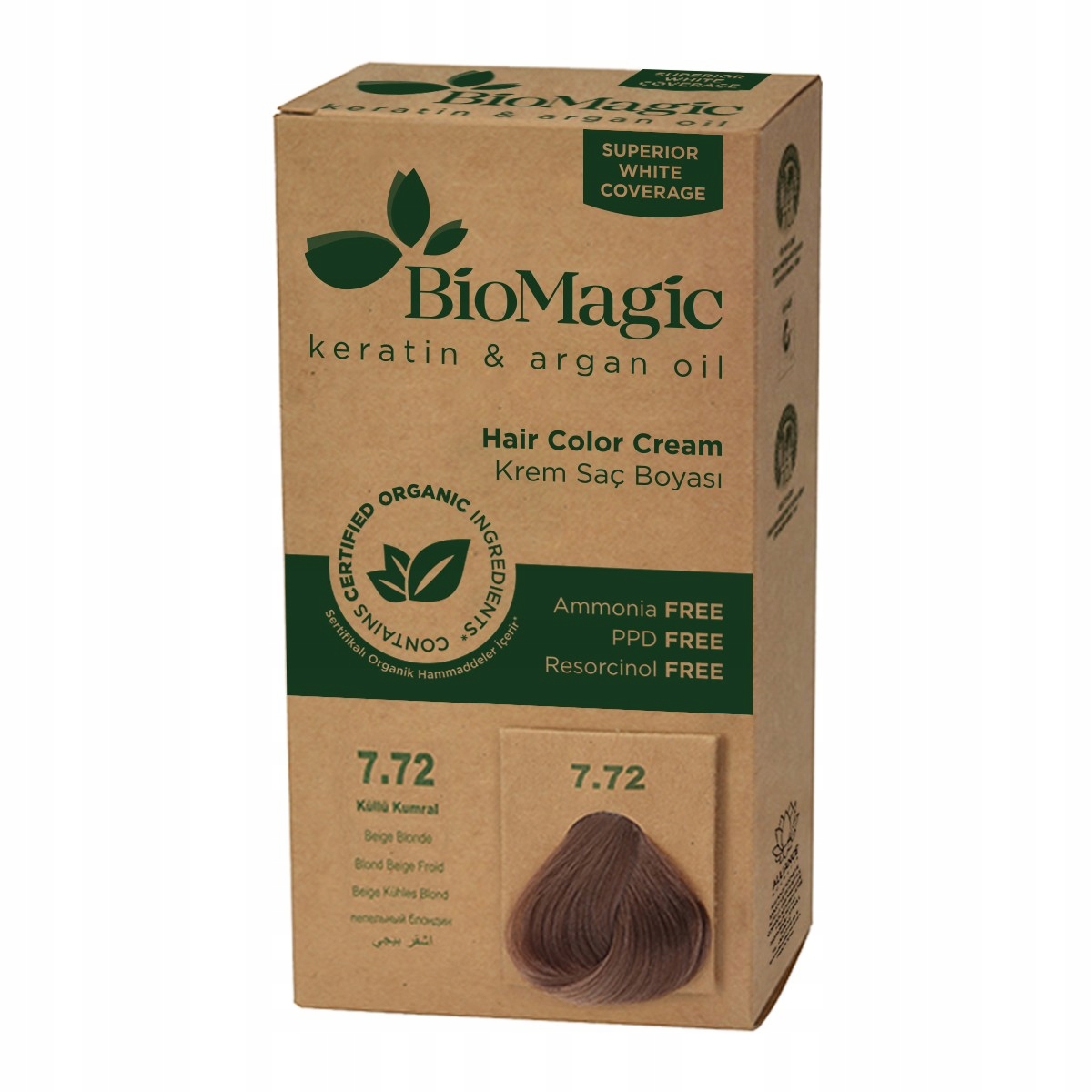 Barva Na Vlasy Béžová Blond (7.72) 250 g Biomagic
