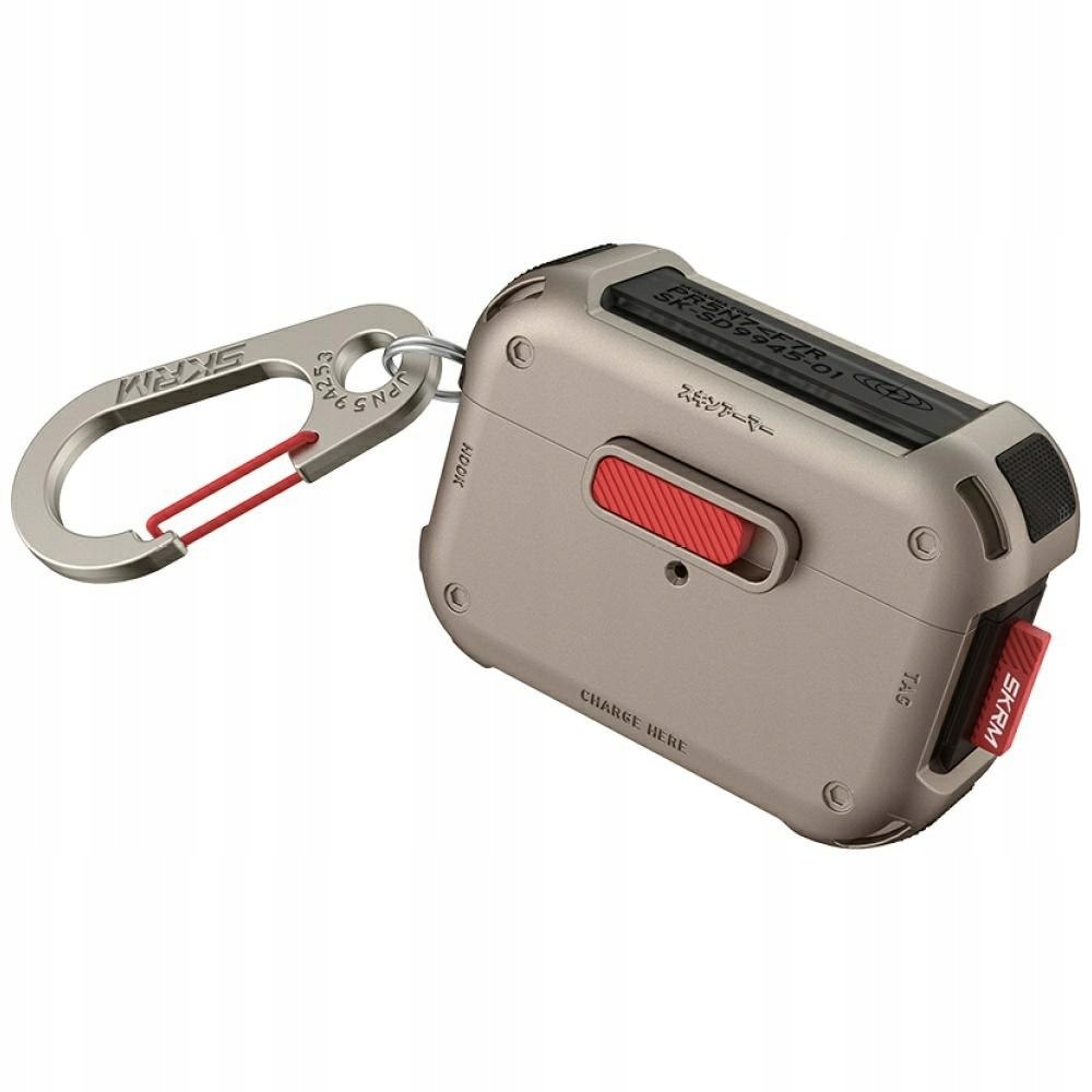 Pouzdro Skinarma Mecha pro AirPods Pro 2 šampaňské