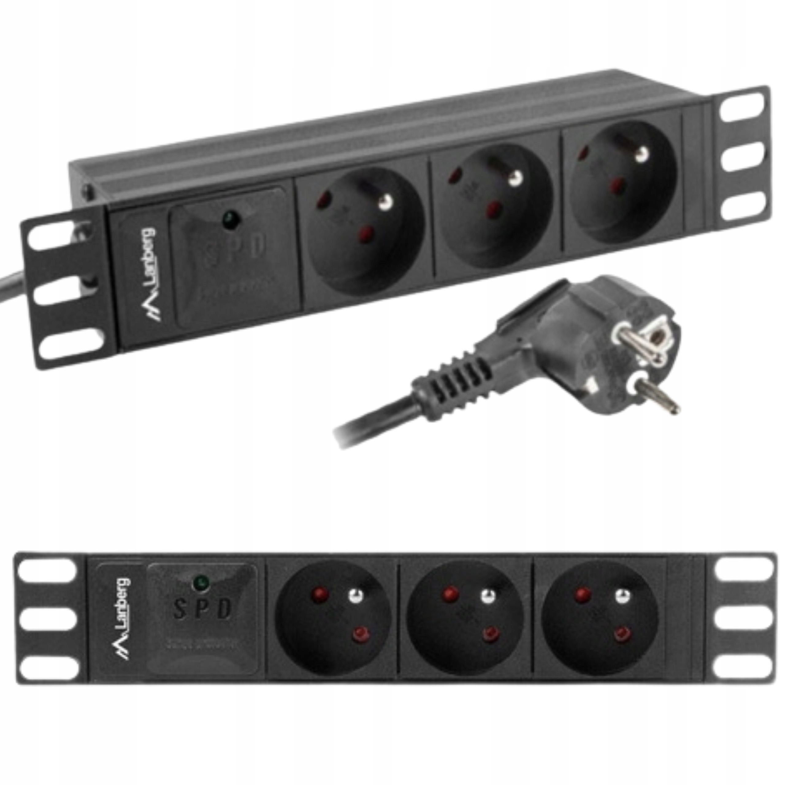 Listwa zasilająca Lanberg do szaf 10