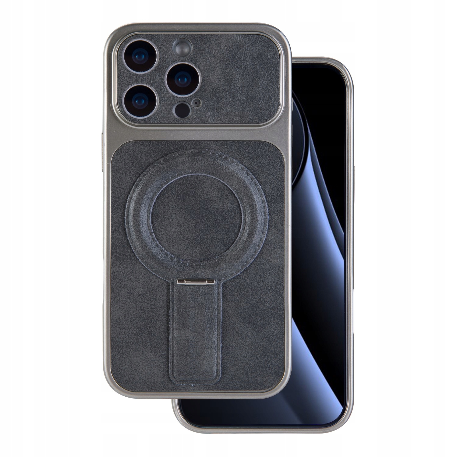 Nakładka Luxgrip Mag do iPhone 15 Pro 6,1" szara Tfo