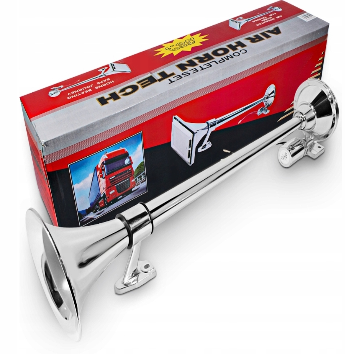 Klakson Fanfara Chrom Kamion Signál 12V/24V Hlasitý