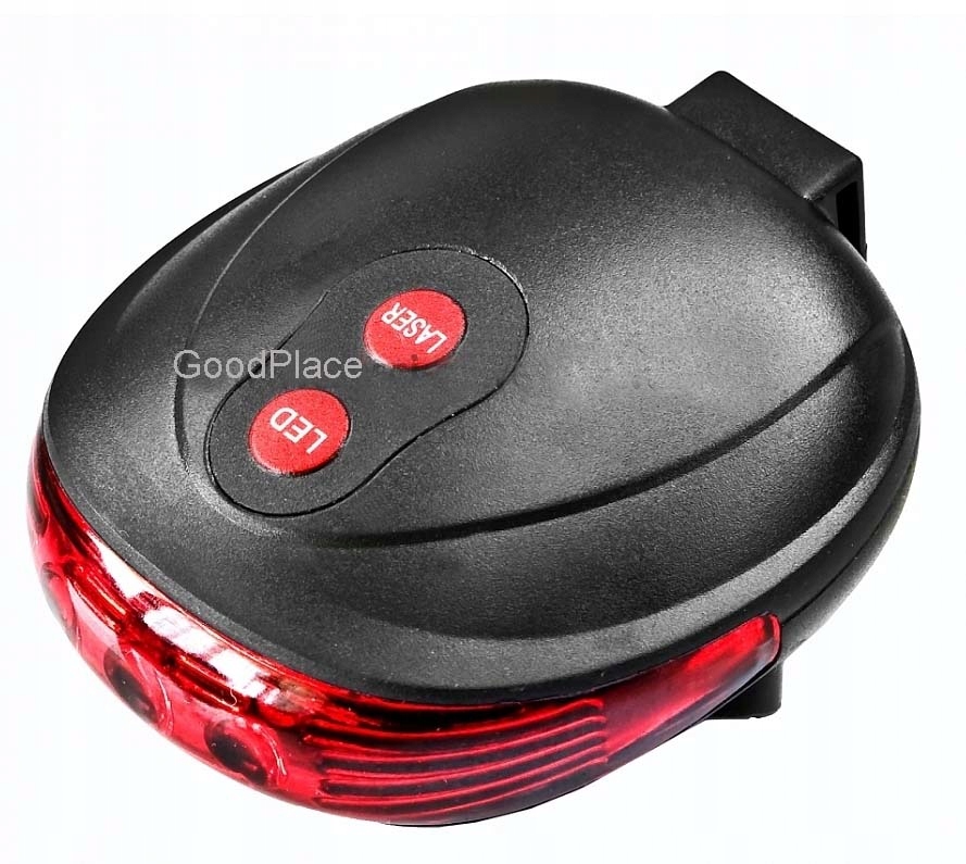 ŚWIATŁO lampa LAMPKA rowerowa 5LED LASER UCHWYT Marka Inna marka