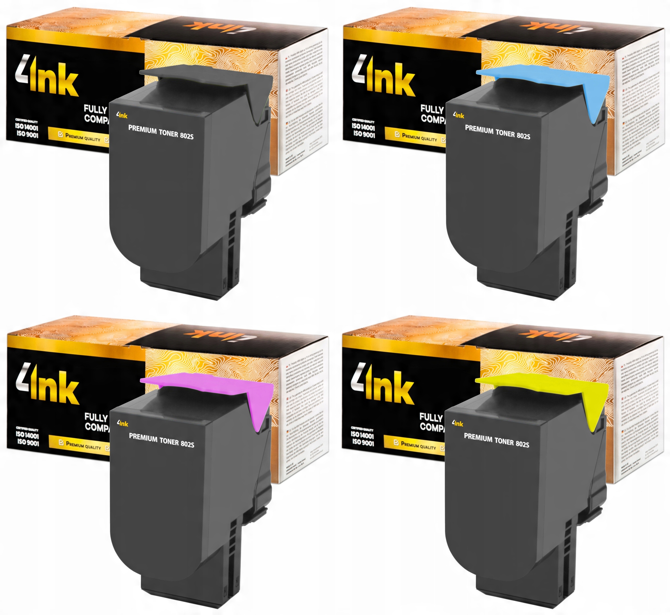 

4x Toner Do Lexmark CX310dn CX310n CX410de CX510de